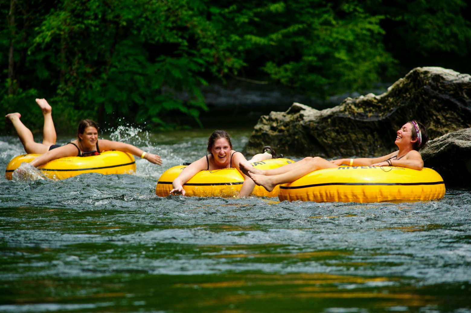 three girls smile tube